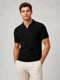 Knit Polo Light Black