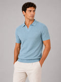 Knit Polo Light Blue